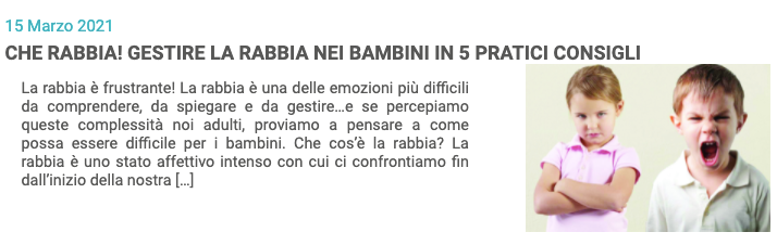 rabbia bambini