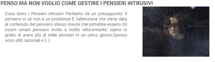 pensieri intrusivi